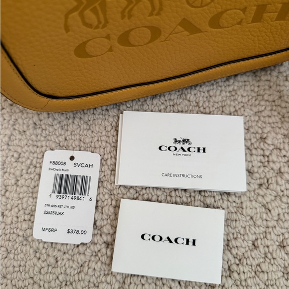 Coach Mustard Yellow Leather Crossbody Bag - Picture 7 of 10